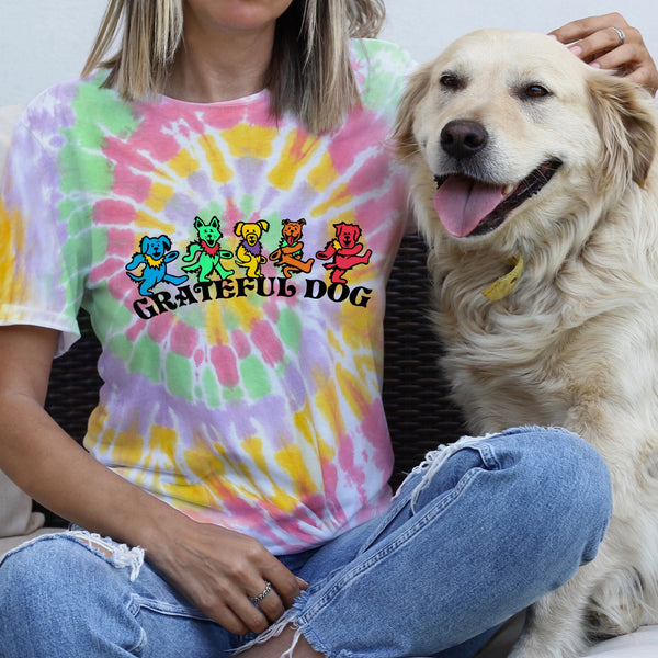 Grateful Dog Tie-Dyed T-Shirt