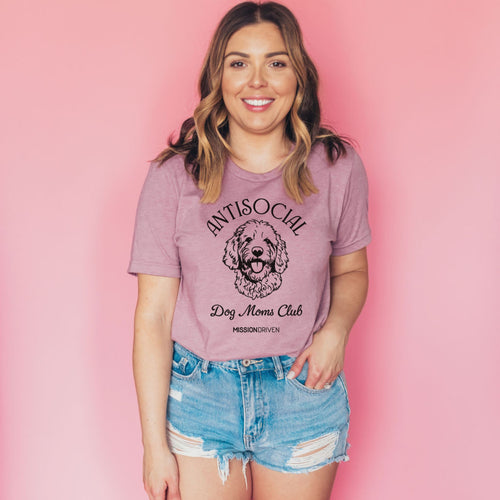 Antisocial Dog Moms Club T-Shirt