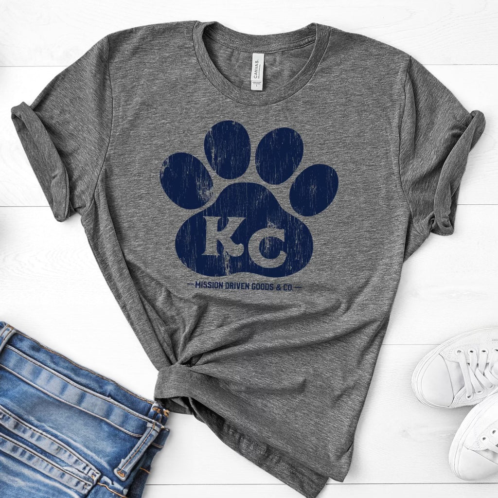The Original KC Blue Paw T-Shirt