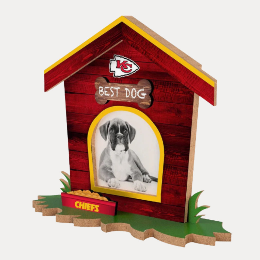 Kansas City Chiefs “Best Dog” 3D Dog House Photo Frame
