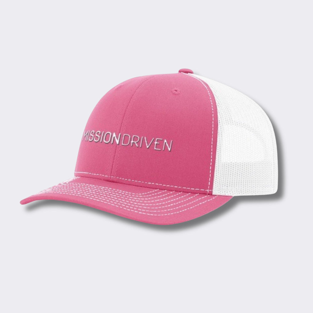 Mission Driven Light Pink Trucker Hat