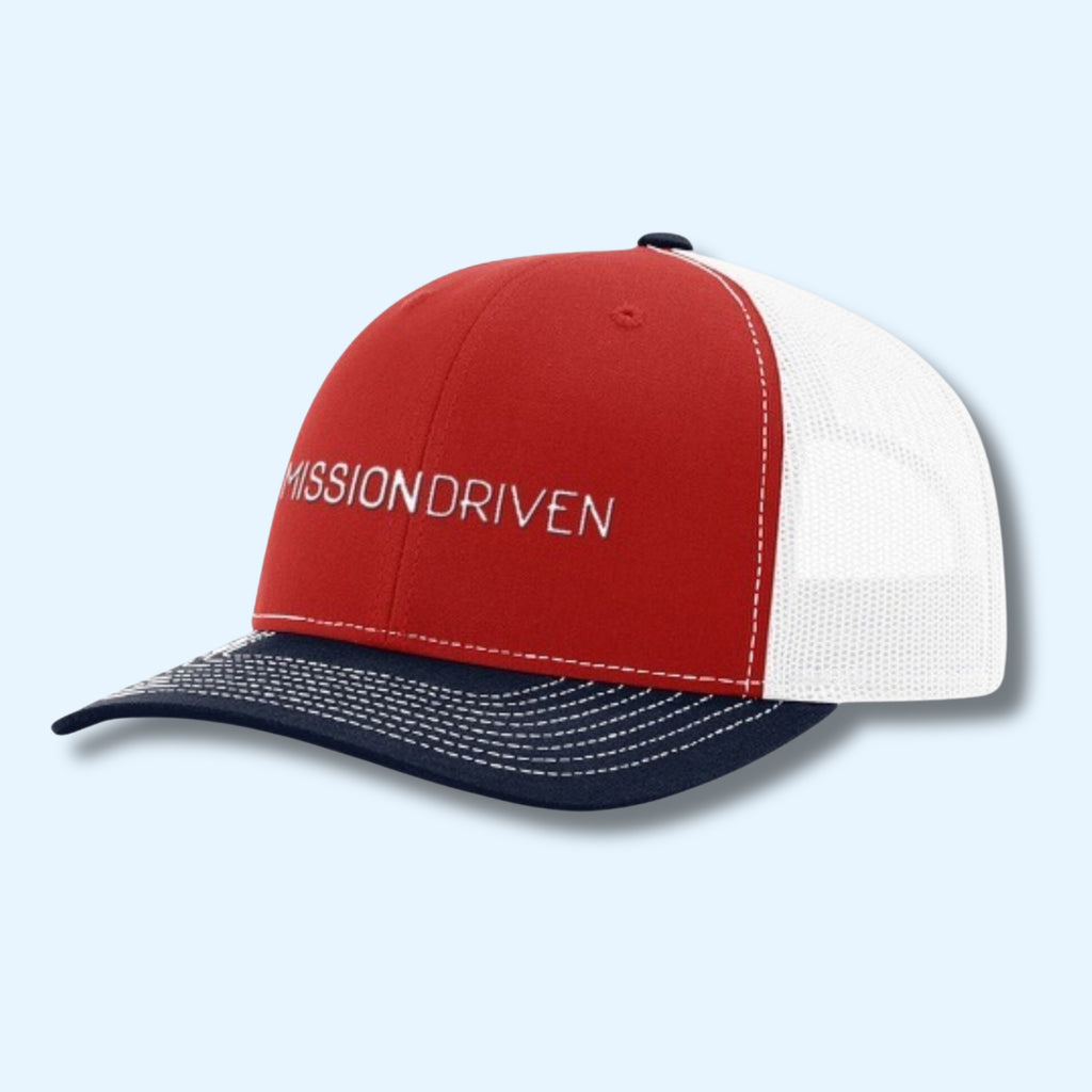 Mission Driven Red, White, & Blue Trucker Hat