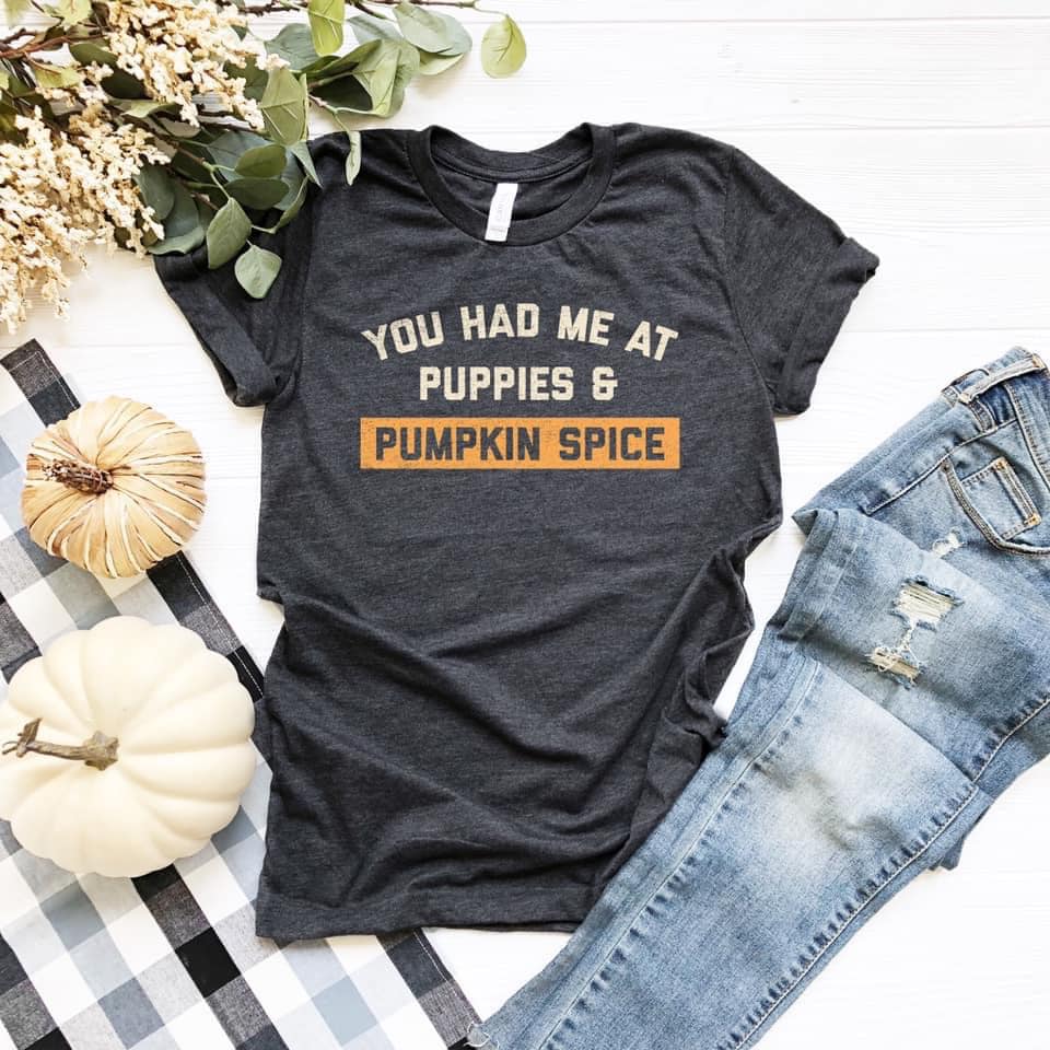 Puppies & Pumpkin Spice T-Shirt