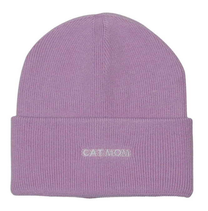 Cat Mom Knit Beanie