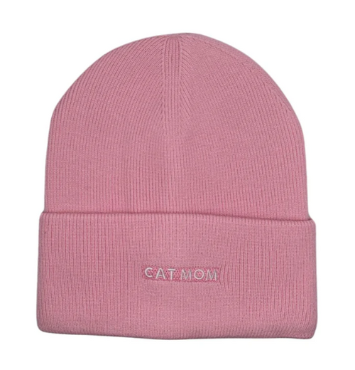 Cat Mom Knit Beanie