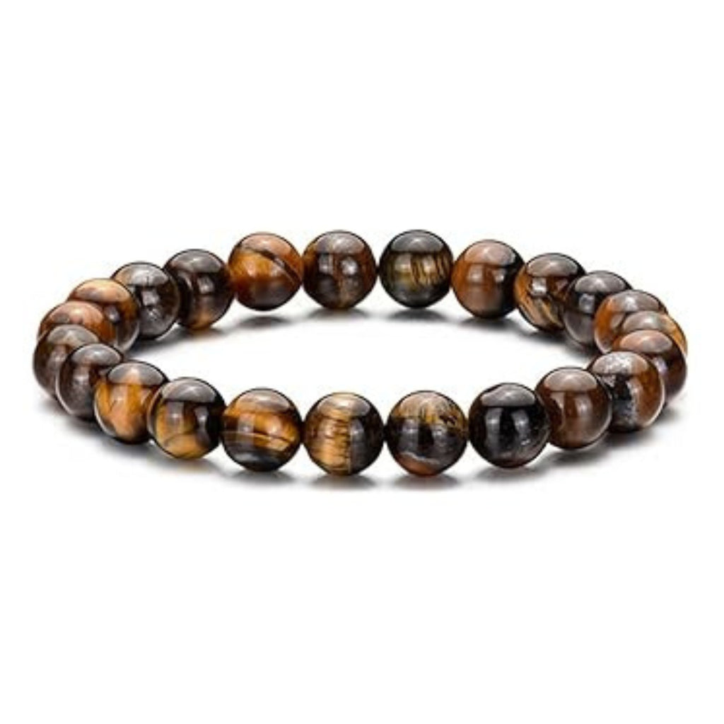 Tiger Eye Beaded Sobriety Bracelet - Month 3