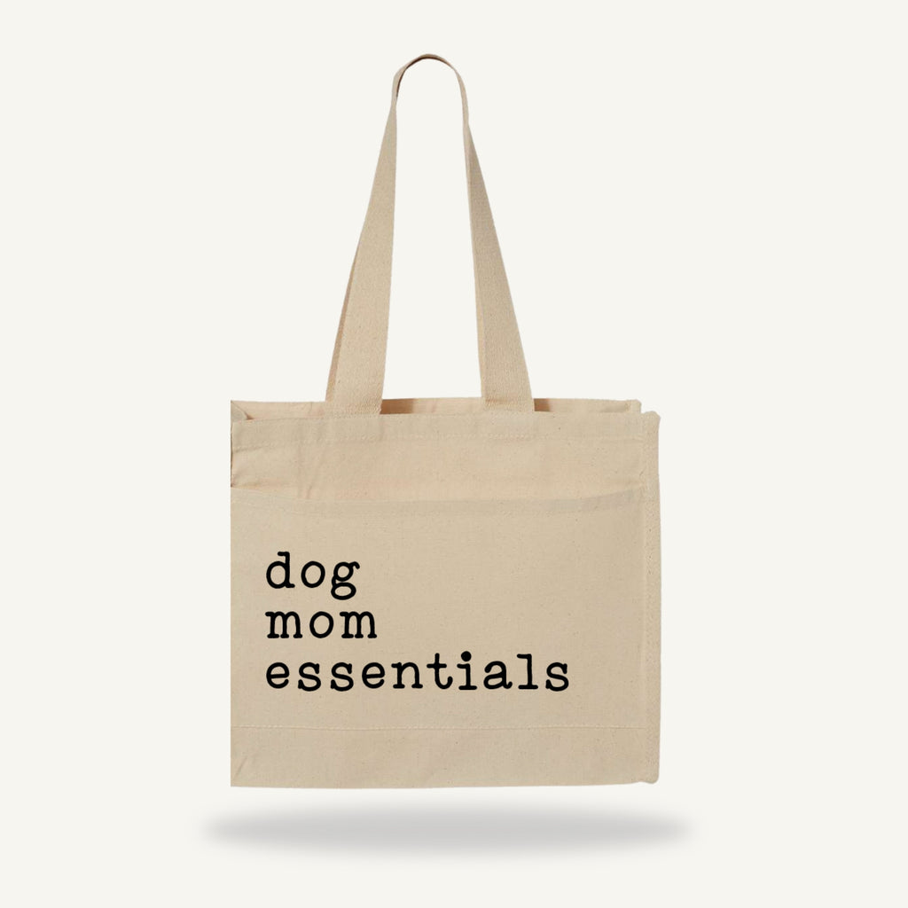 Dog Mom Essentials Canvas Tote