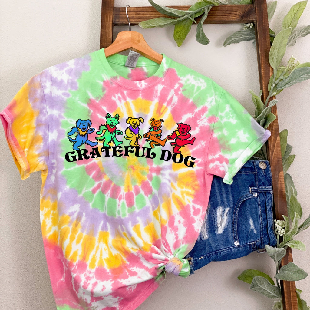 Grateful Dog Tie-Dyed T-Shirt