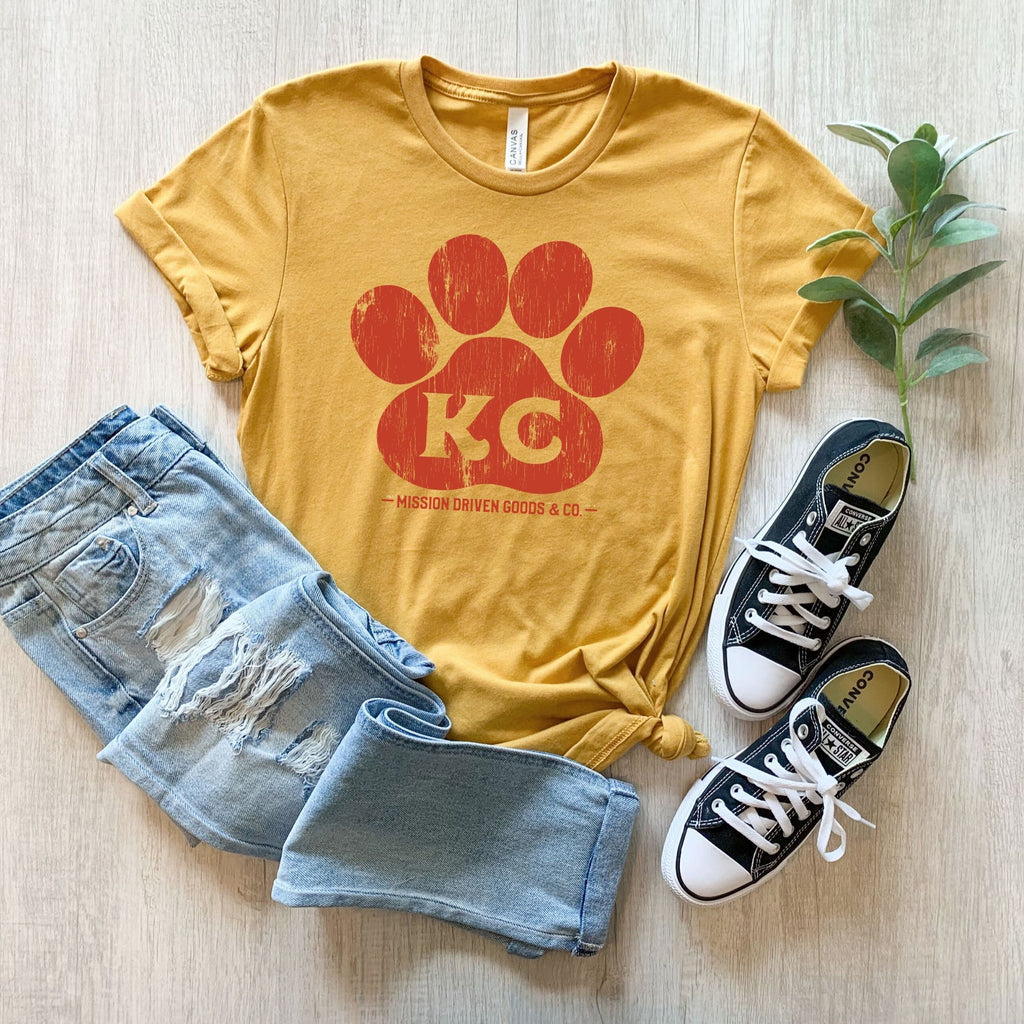 KC Paw Arrowhead Gold T-Shirt