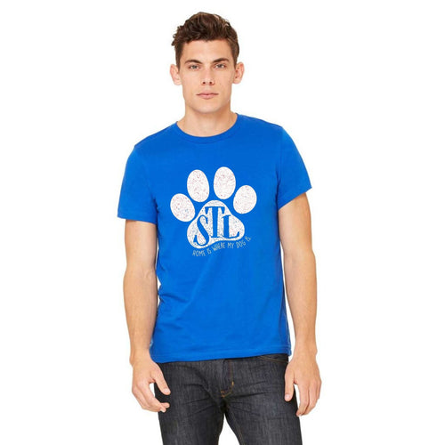 St. Louis White Paw Royal T-Shirt